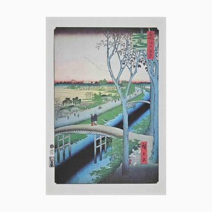 After Utagawa Hiroshige, The Bridge in Sunrise, Lithograph, Mid 20th-Century-ZCI-1316589