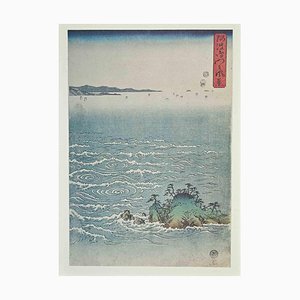 After Utagawa Hiroshige, Whirlpool at Awa, Lithograph, 19th-Century-ZCI-1318073