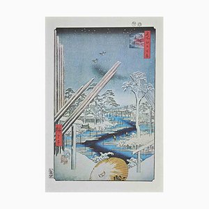 After Utagawa Hiroshige, Winter Snow, 20th Century, Lithograph-ZCI-1759049