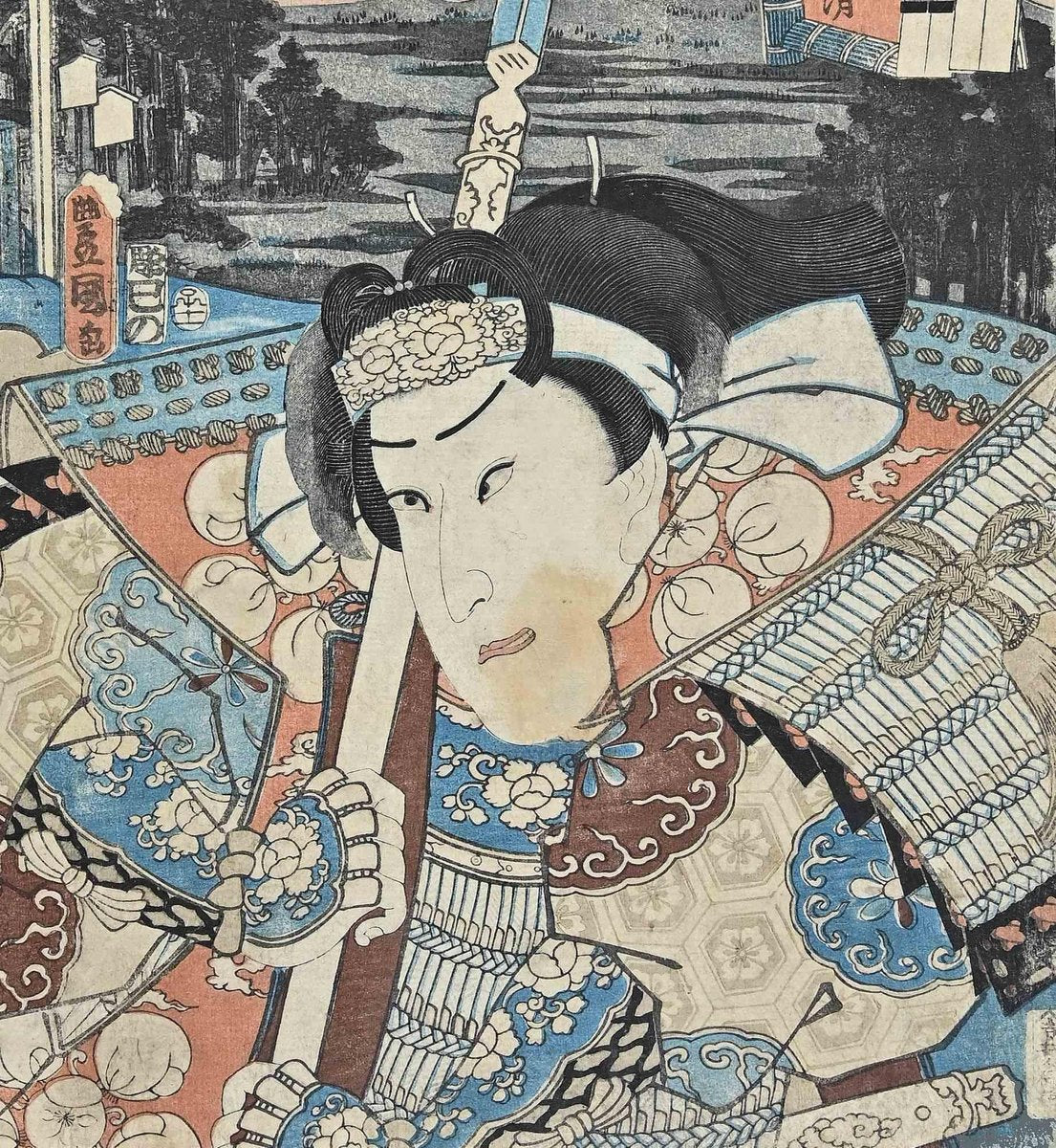 After Utagawa Kunisada, Woodblock Print, Mid 19th-Century