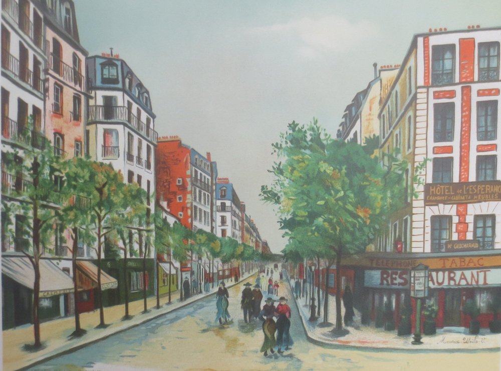 After Utrillo Maurice, The Hotel of Hope, Lithograph