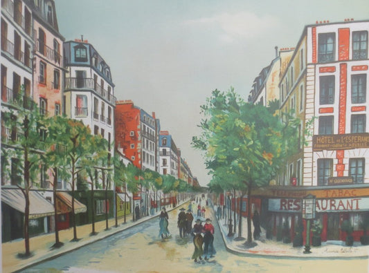 After Utrillo Maurice, The Hotel of Hope, Lithograph