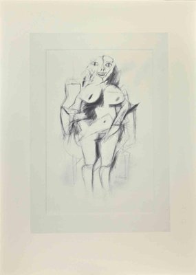 After Willem De Kooning, Woman Standing, Offset and Lithograph, 1985-ZCI-2024958