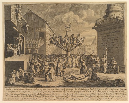 After William Hogarth, The South Sea Scheme, Etching-KHH-1204118