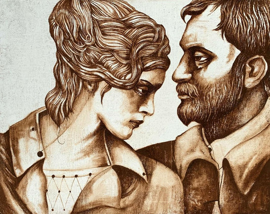 Agata Stomma, A Couple in Sepia Color, 2018