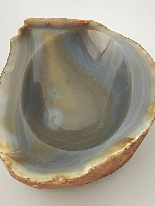 Agate Ashtray or Vide Poche in Grey Color, Italy, 1970