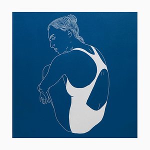 Agnieszka Borkowska, Swimmer 4, 2021, Linocut on Paper-XHG-1214565