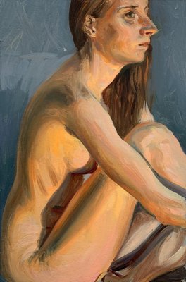 Agnieszka Staak-Janczarska, a Nude, 2020, Oil on Cardboard-XHG-1241784