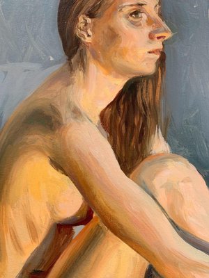 Agnieszka Staak-Janczarska, a Nude, 2020, Oil on Cardboard-XHG-1241784