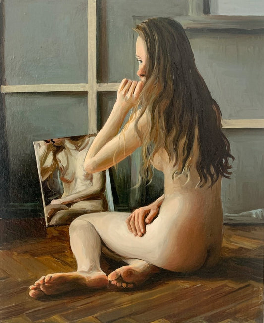 Agnieszka Staak-Janczarska, Lurking, 2022, Oil on Cardboard