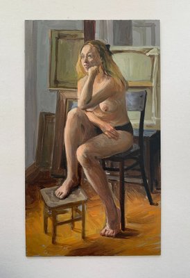 Agnieszka Staak-Janczarska, Sitter 1, 2021, Oil on Cardboard-XHG-1241783