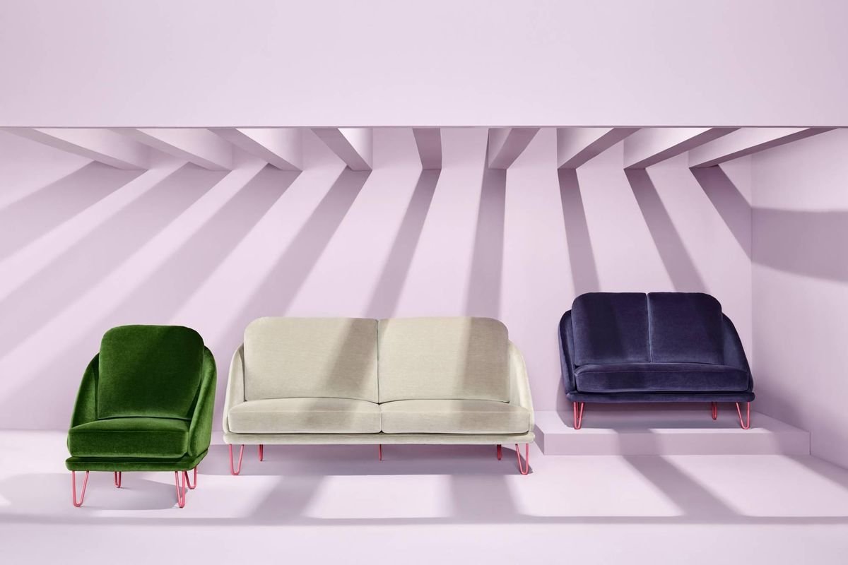 Agora Pink Sofa by Pepe Albargues