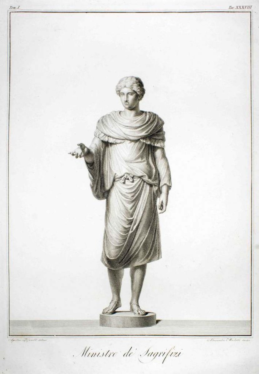 Agostino Tofanelli, Minister of Sacrifices, Original Etching, 1794