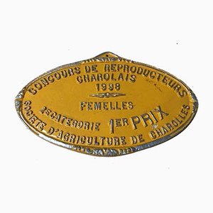 Agricultural Competition Charolles Orange 1st Prize Plaque, 1998-SDV-736908