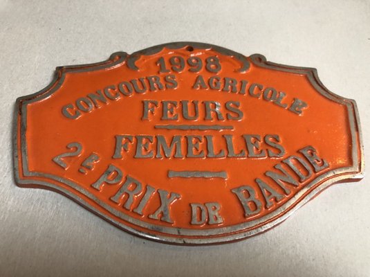 Agricultural Competition Orange Plaque, 1998-SDV-736900