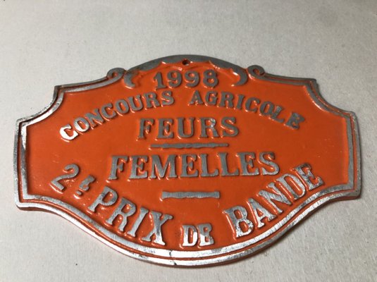 Agricultural Competition Orange Plaque, 1998-SDV-736900