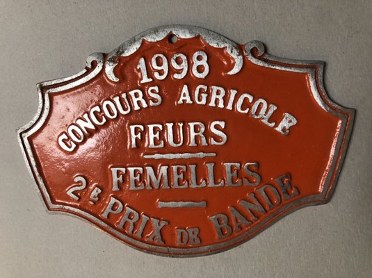 Agricultural Competition Orange Plaque, 1998-SDV-736900