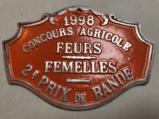 Agricultural Competition Orange Plaque, 1998-SDV-736900