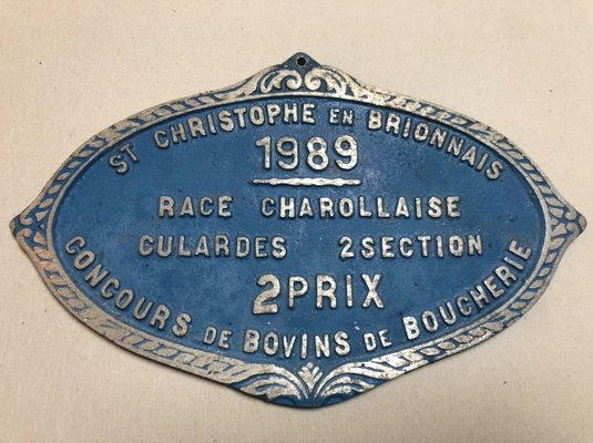 Agricultural Competition Saint Christophe in Brionnais Plaque, 1989-SDV-736880