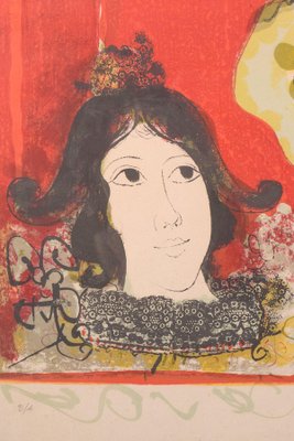 Agustín Ubeda, Lady with Fruit, Silkscreen-AOI-1125130