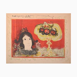 Agustín Ubeda, Lady with Fruit, Silkscreen-AOI-1125130