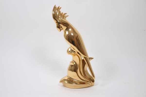 Ahura Porcelain 24 Karat Cockatoo, 1960s-EZZ-789414