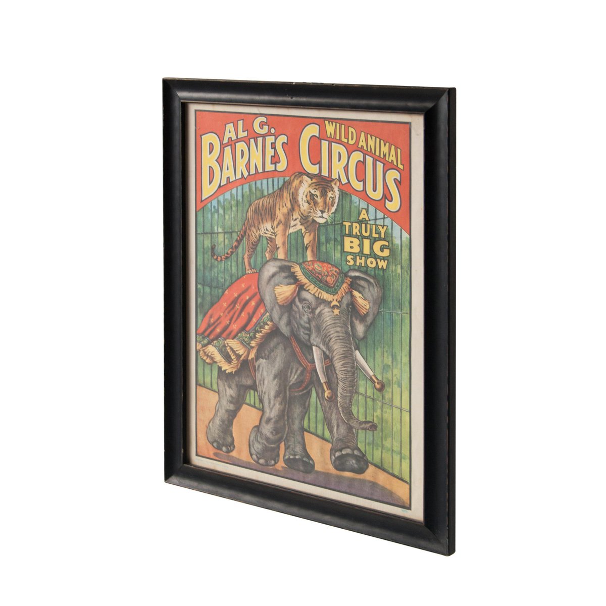 AI G. Barnes, Animal Show Circus Poster, 1895