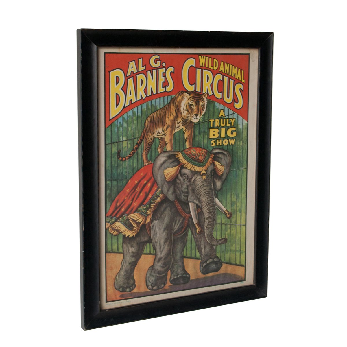 AI G. Barnes, Animal Show Circus Poster, 1895