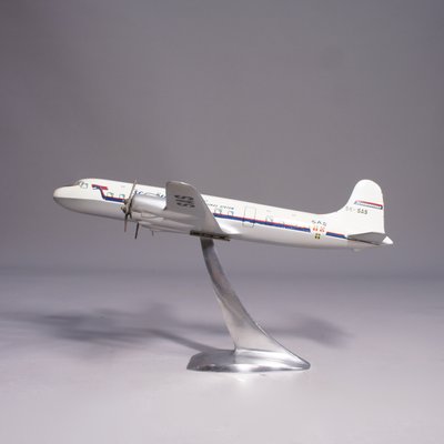 Aircraft Model in Metal of a Sas Dc-6, 1950s-SGX-2032290