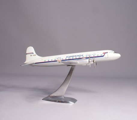 Aircraft Model in Metal of a Sas Dc-6, 1950s-SGX-2032290