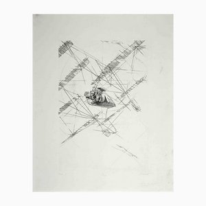 Airplane, Original Etching and Drypoint, Mid 20th-Century-ZCI-1163849