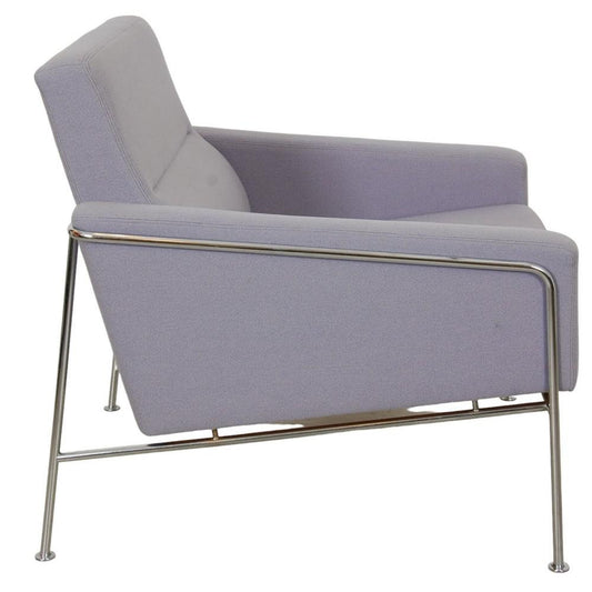 Airport Chair 3301 in Purple Fabric from Arne Jacobsen, 1980s