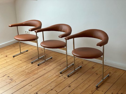 Airport Model 037 Chairs by Hans Kaufeld for Geoffrey Harcourt, Set of 6-WSA-1101195