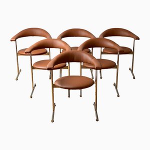 Airport Model 037 Chairs by Hans Kaufeld for Geoffrey Harcourt, Set of 6-WSA-1101195