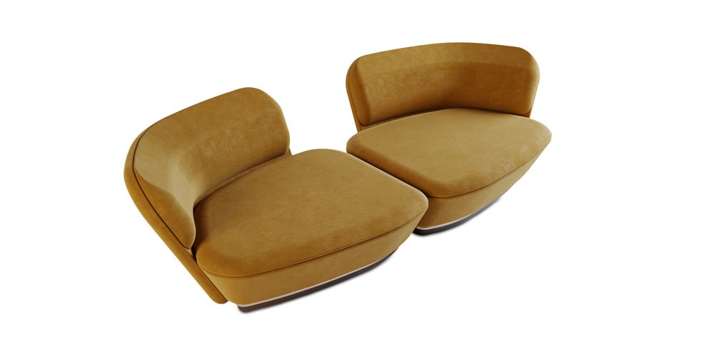 Al-Hijr Modular LT01 Sofa by Alma De Luce, Set of 2