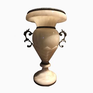 Alabaster and Brass Table Lamp-XQY-858468