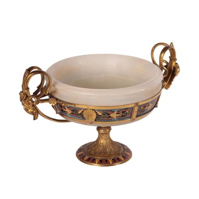 Alabaster and Bronze Cup by Ferdinand Barbedienne-VMM-857597