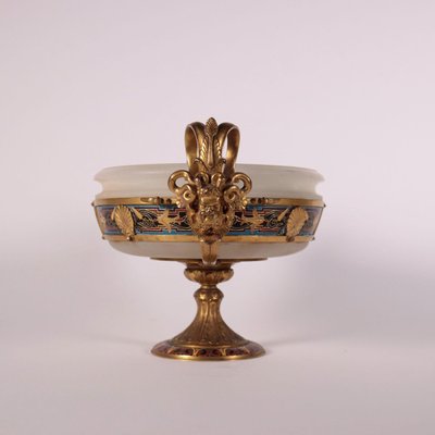 Alabaster and Bronze Cup by Ferdinand Barbedienne-VMM-857597