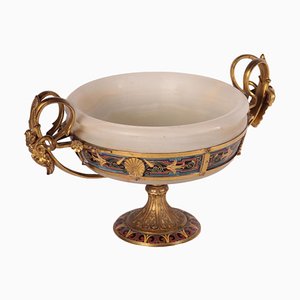 Alabaster and Bronze Cup by Ferdinand Barbedienne-VMM-857597