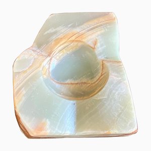 Alabaster Ashtray in Green Color, Italy, 1950s-UR-980605