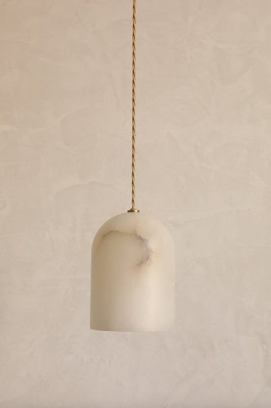 Alabaster Collection Belfry Pendant from Contain