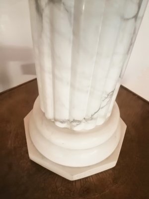 Alabaster Column Floor Lamp, 1950s-ODB-732083