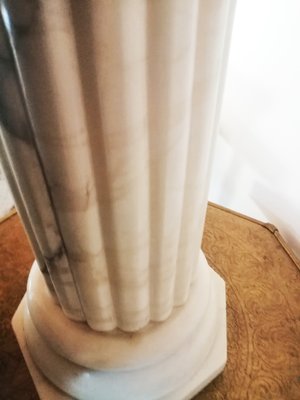 Alabaster Column Floor Lamp, 1950s-ODB-732083