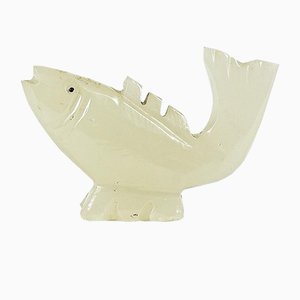 Alabaster Fish, Italy, 1980s-RAQ-851253