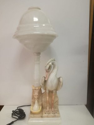 Alabaster Lamp, 1930s-OLY-722634