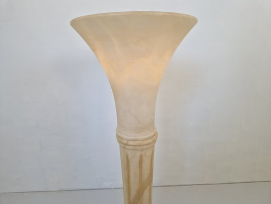 Alabaster Table Lamp, 1970s-DGW-2021408