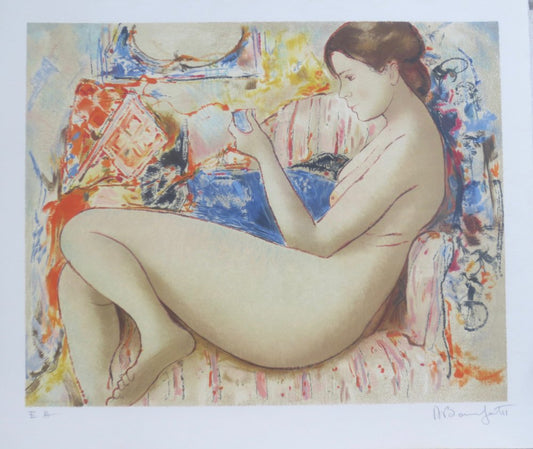 Alain Bonnefoit, Figurative Composition, 2018, Lithograph