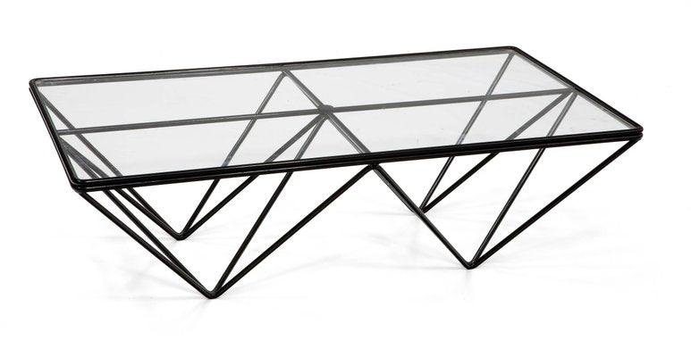 Alanda Steel and Glass Coffee Table by Paolo Piva for B&B Italia / C&B Italia, 1990s-FIP-803372