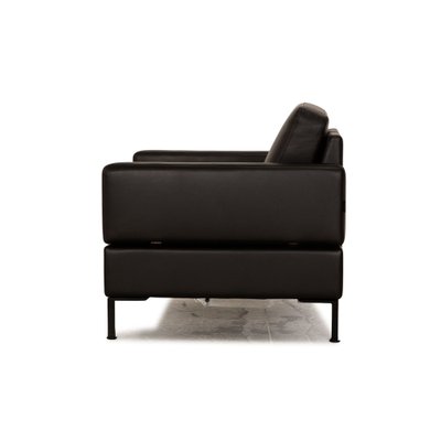 Alba Armchair in Black Leather from Brühl-RQW-1748409