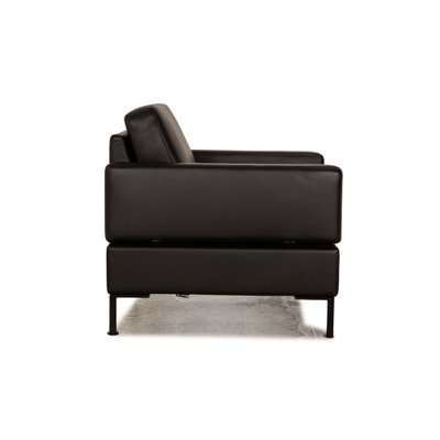 Alba Armchair in Black Leather from Brühl-RQW-1748409